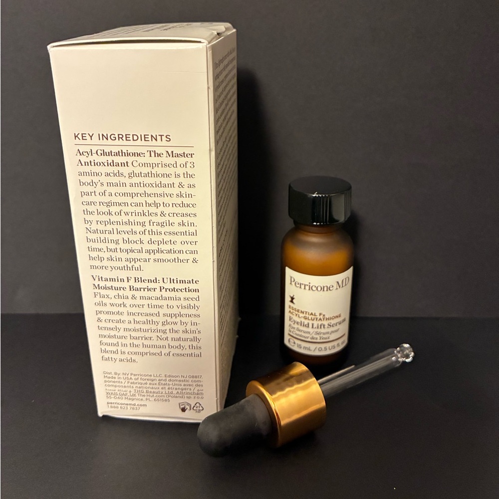 Perricone MD Essential Fx Acyl-Glutathione Eyelid Lift Serum $129 MSRP Full Size - Picture 3 of 6